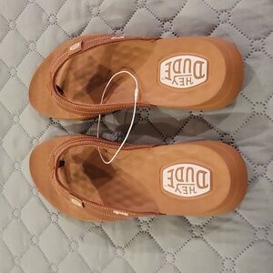 Hey Dude Brown Women's Flip Flop Sandals NWOT